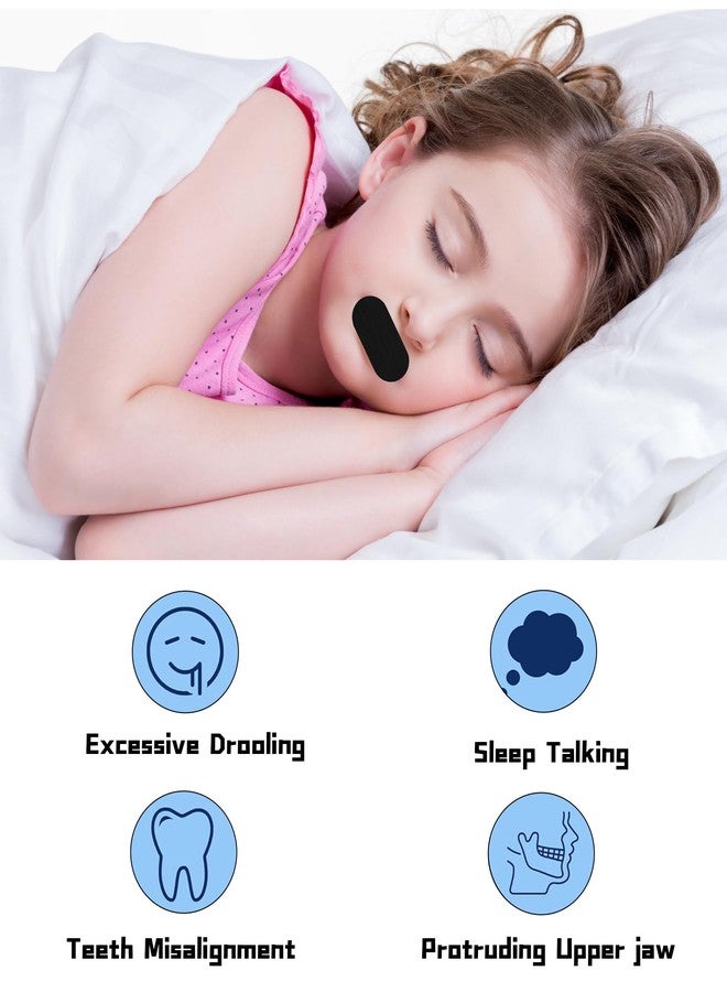 CartHome ٩٠ قطعة من شريط الفم للنوم، أجهزة عملية مضادة للشخير، شريط فم أسود، جودة مناسبة، مناسب للرياضة والاسترخاء واليوغا والتأمل والنوم، يمنع الشخير ويساعد على التنفس المريح أثناء الليل. - Image 4