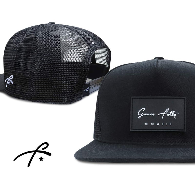 Grace Folly Trucker Hat for Men & Women. Snapback Mesh Caps (US, Alpha, One Size, One Size, Black) - Image 2