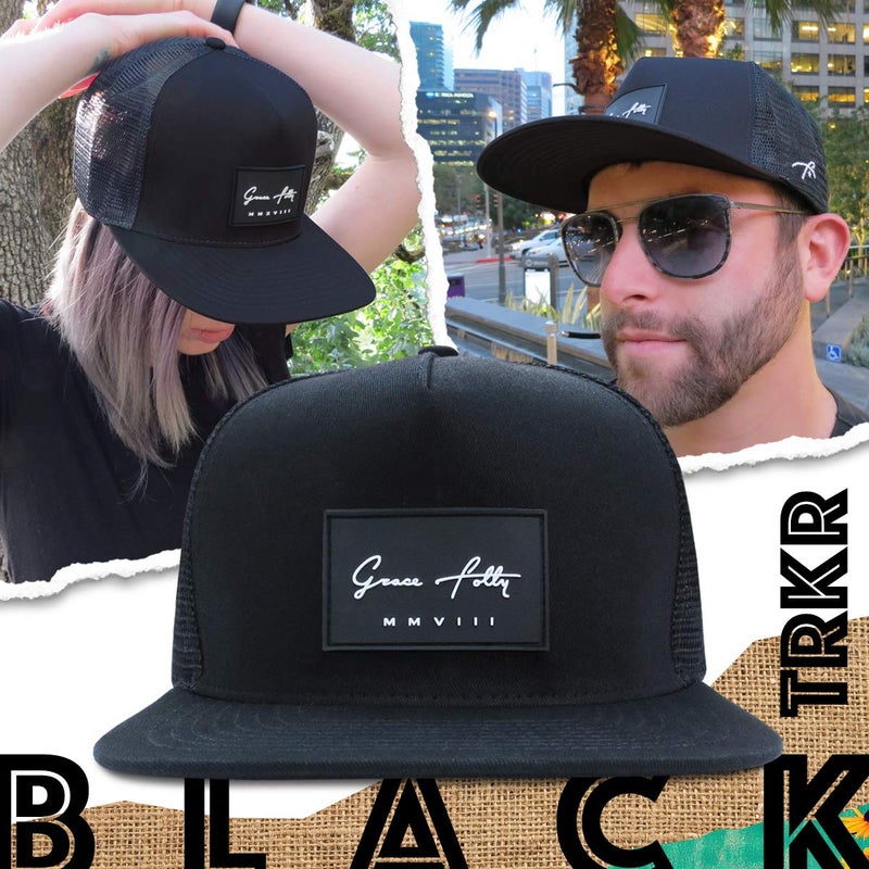 Grace Folly Trucker Hat for Men & Women. Snapback Mesh Caps (US, Alpha, One Size, One Size, Black) - Image 5