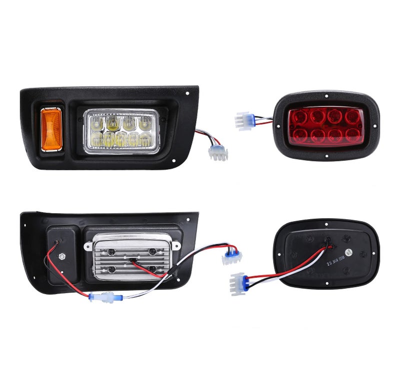10L0L Golf Cart Light Kit for Club Car DS (12V) All Models with Head Light, Tail Lights, Turn Signals, Brake Lights Emergency Flasher and Horn - Image 3
