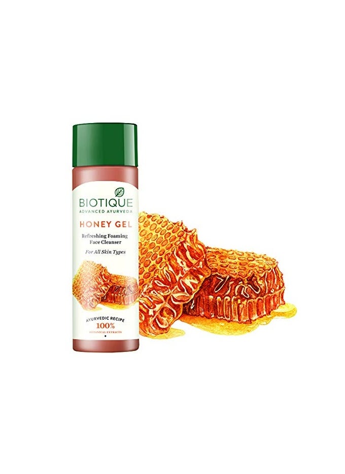 Biotique Biotique Bio Honey Gel Refreshing Foaming Face Cleanser 120 ml 4.06Fl.Oz.  - Image 2