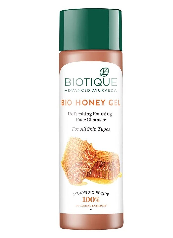 Biotique Biotique Bio Honey Gel Refreshing Foaming Face Cleanser 120 ml 4.06Fl.Oz.  - Image 1