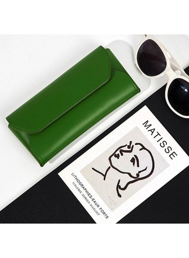 Classic Solid Color Anti Pressure Anti Wear Glasses Protection Box, Portable PU Waterproof Glasses Storage Bag - Image 3