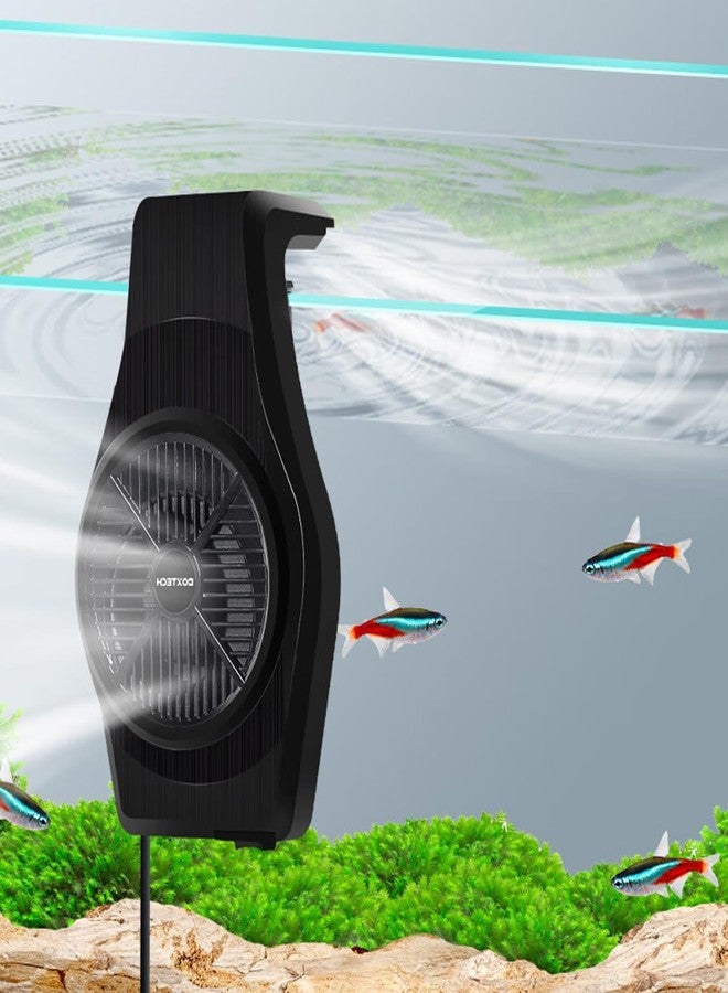 UPETTOOLS Aquarium Cooling Fan - Speed Adjustable Aquarium Chiller, Quiet Aquarium Cooler with Wide Angle Wind, Suitable for (3-7Gallon) Fish Tank (Ideal for Shrimp, Coral & Tropical Fish) - Image 1