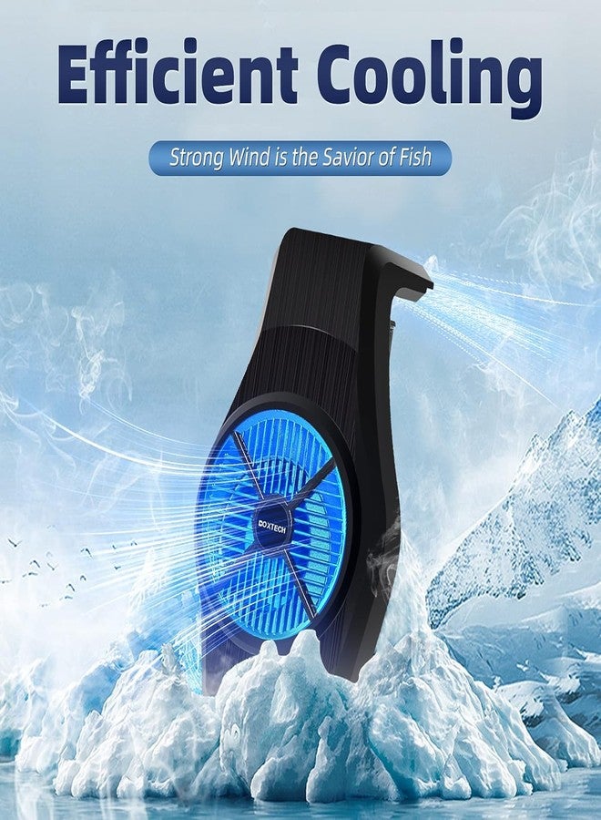 UPETTOOLS Aquarium Cooling Fan - Speed Adjustable Aquarium Chiller, Quiet Aquarium Cooler with Wide Angle Wind, Suitable for (3-7Gallon) Fish Tank (Ideal for Shrimp, Coral & Tropical Fish) - Image 2