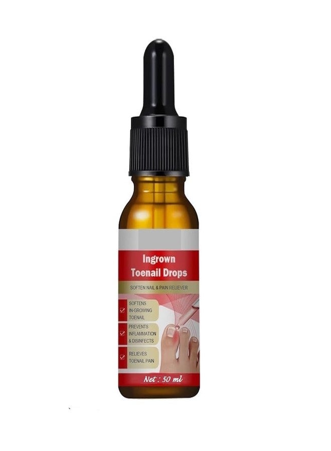 ROYALS RADIANCE Ingrown Toenail Softening & Care Drops | Nail Softener & Foot Hygiene Solution | Helps Reduce Discomfort, Prevents Inflammation, Disinfects & Supports Nail Health 50Ml x Pack 1 - Image 1