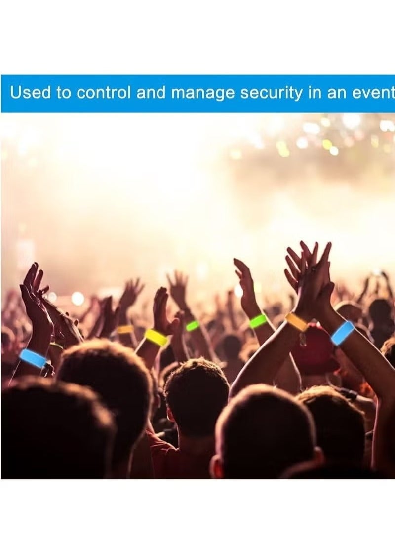 Generic Wristbands For Events Colored Paper 100Pcs 25Cm Custom Entry Neon For Security Parties Festivals 5 Colors  - Image 3