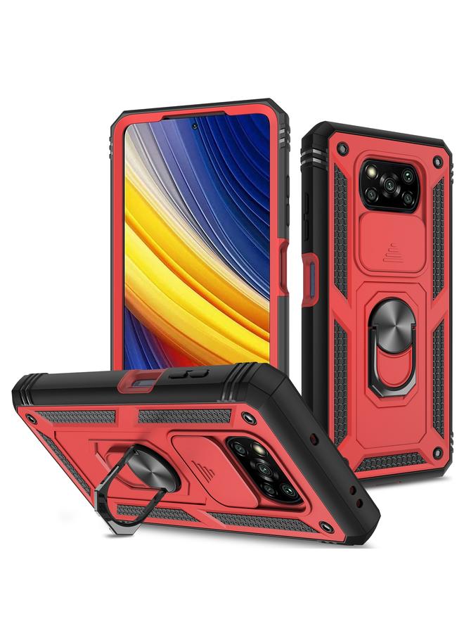 Case For Xiaomi Poco X3 NFC Sliding Camera Cover TPU + PC Phone Case