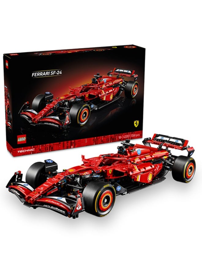 LEGO LEGO Ferrari SF-24 F1 Car Building Toys Set 42207  - Image 1