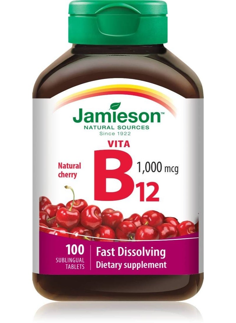 Jamieson Vita B12 1000 Mcg Fd 100 Tablets - Image 1