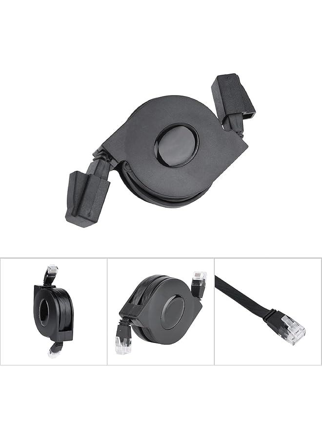 إيروريكس كابل شبكة محلية Rj45 كابل مضغوط قابل للسحب ومفاتيح تمديد لأجهزة الكمبيوتر بطول 2 متر و6.6 قدم - Image 4