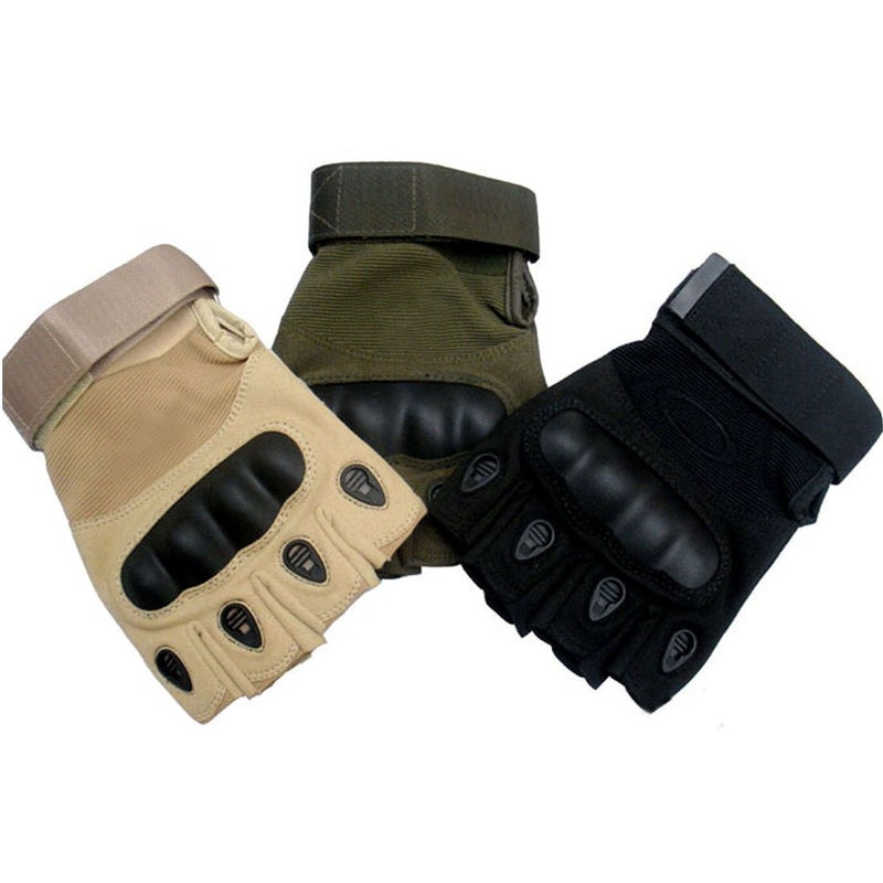 Generic LerBen® New Outdoor Half-finger Fingerless Anti-slip Airsoft Hunting Riding Cycling Gloves Sports Fingerless Gloves  - Image 2