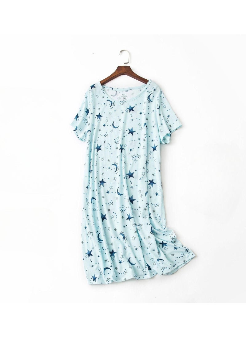 Generic - Cute Cartoon Cotton Homewear Knitted Sweet Large Short Sleeve Round Neck Pajamas - Image 1