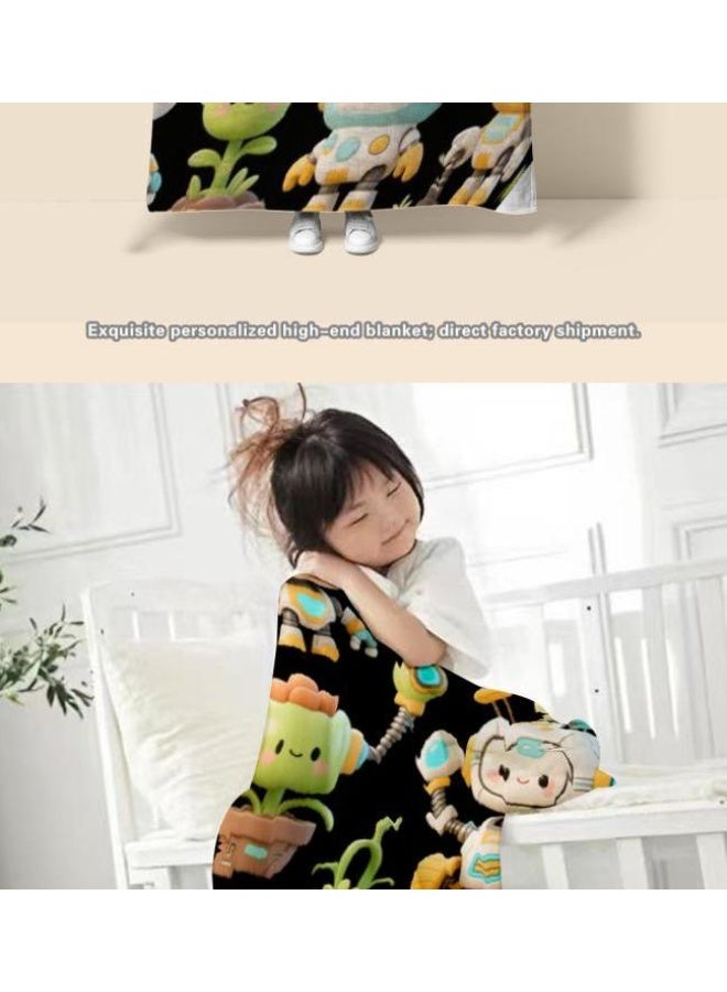 عام بطانية رقيقة من الفانيلا (حرارة ومريحة، ومناسبة للنوم واستخدام اللعبة والغبار والرمل) 150 سم * 200 سم - 516 - Image 5