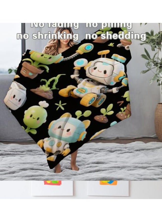 عام بطانية رقيقة من الفانيلا (حرارة ومريحة، ومناسبة للنوم واستخدام اللعبة والغبار والرمل) 150 سم * 200 سم - 516 - Image 4