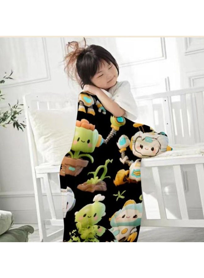 عام بطانية رقيقة من الفانيلا (حرارة ومريحة، ومناسبة للنوم واستخدام اللعبة والغبار والرمل) 150 سم * 200 سم - 516 - Image 1