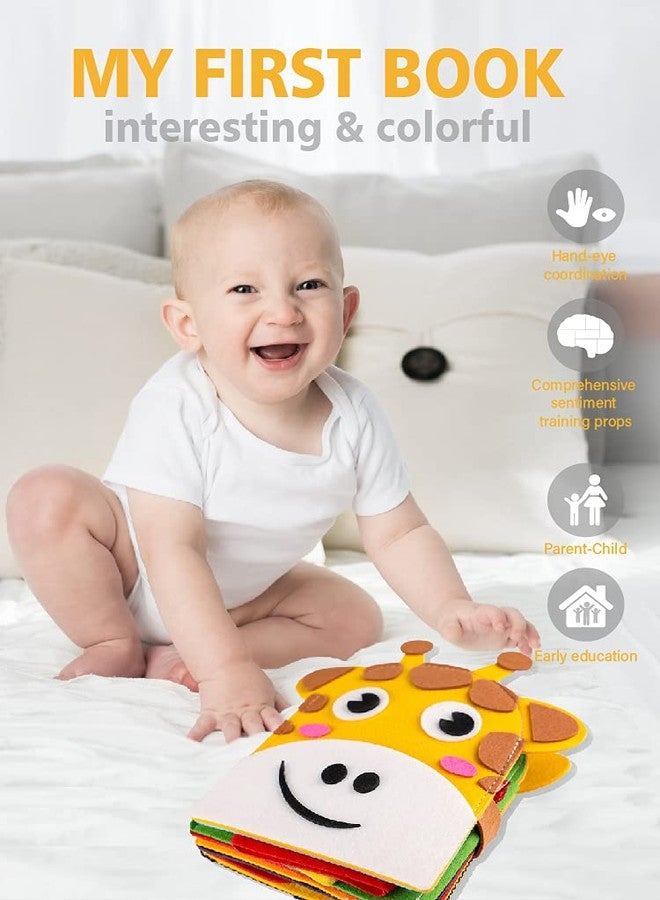 ONCARNIVAL Kids Book Toy For Baby|Giraffe 3D Fabric Busy Book For 3 Year Old Boys/Girls|Sensory Activity Fine Motor Skill Preschool Early Learning||Multicolor - Image 5
