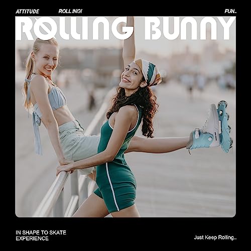 RollingBunny Inline Skates for Women Girls - Adult Inline Skates for Outdoor and Indoor, with Durable Outer Shell and Ankle Support, ABEC-7 Bearings, Solid and Comfortable - Image 5