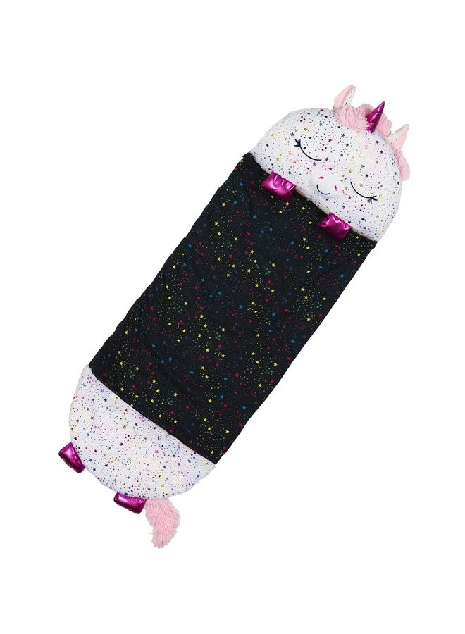 Happy Nappers Pillow & Sleepy Sack Comfy Cozy Compact Super Soft Warm All Season Sleeping Bag With Pillow Medium 54” X 20” Shimmer Unicorn - Image 2