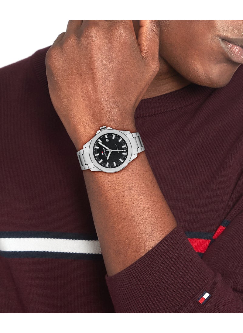 TOMMY HILFIGER Lars Automatic Analog Steel Strap Watch  - Image 4