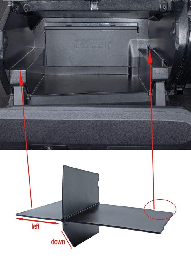 JKCOVER Compatible with Toyota Tacoma Glove Box Dividers Organizer 2016 2017 2018 2019 2020 2021 2022 2023 Accessories,Insert Box ABS Secondary Storage - Image 4