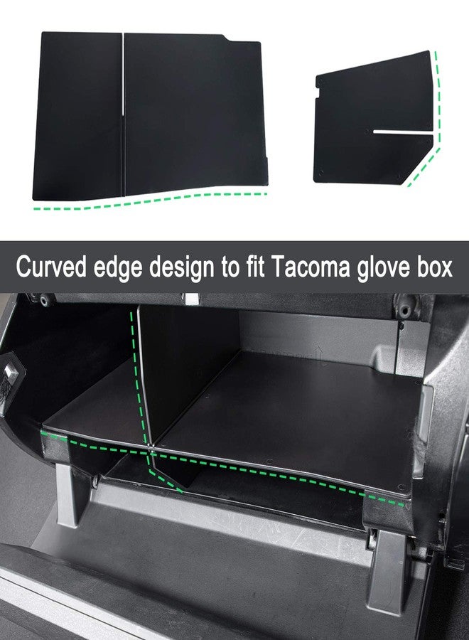 JKCOVER Compatible with Toyota Tacoma Glove Box Dividers Organizer 2016 2017 2018 2019 2020 2021 2022 2023 Accessories,Insert Box ABS Secondary Storage - Image 3