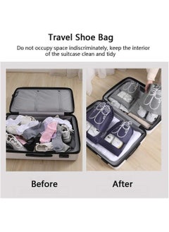 Generic Beyooli Laptop Backpack 10 Large Shoe Bags with Window Drawstring Bags Large Capacity Bags for Men Women Daily Use and Travel, Multi Color, L  - Image 3