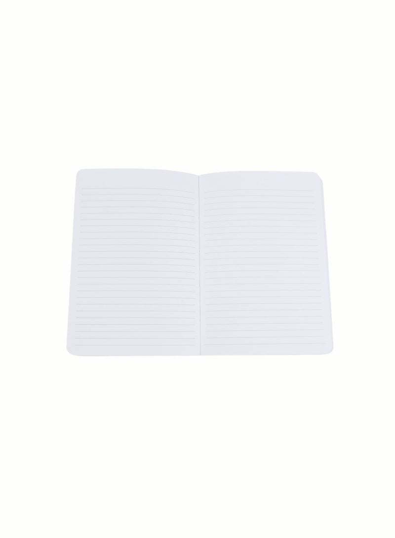 Midi 2024 Gold Stamped Cloth-Cover A5 Hardback Notebook - Gray - Image 5