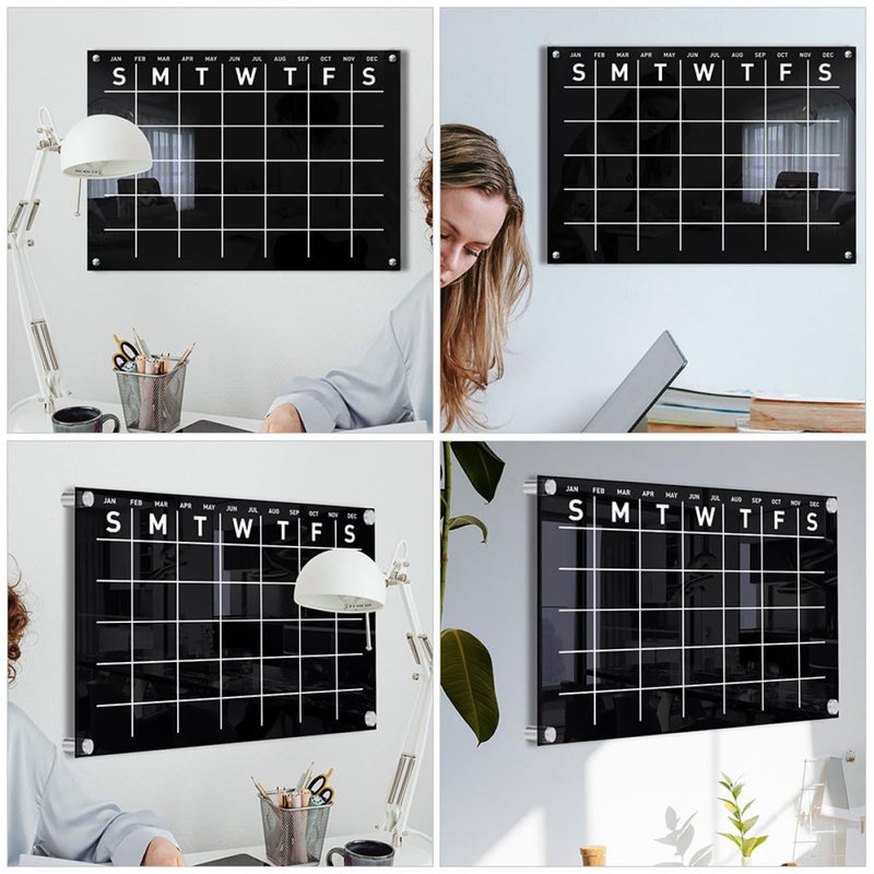 سبورة أسبوعية قابلة للمسح مع 4 دبابيس وعلامة أفقية صغيرة - Image 4