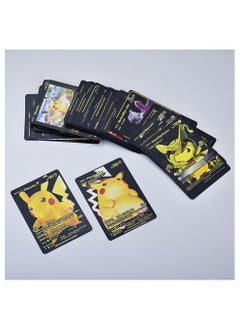 MissTiara 55 PCS Black Gold Foil Card Assorted Cards Deck Box Cool Cards Packs Gift for Kid - Including Vmax Rares V Series GX EX and Common Cards  - Image 2