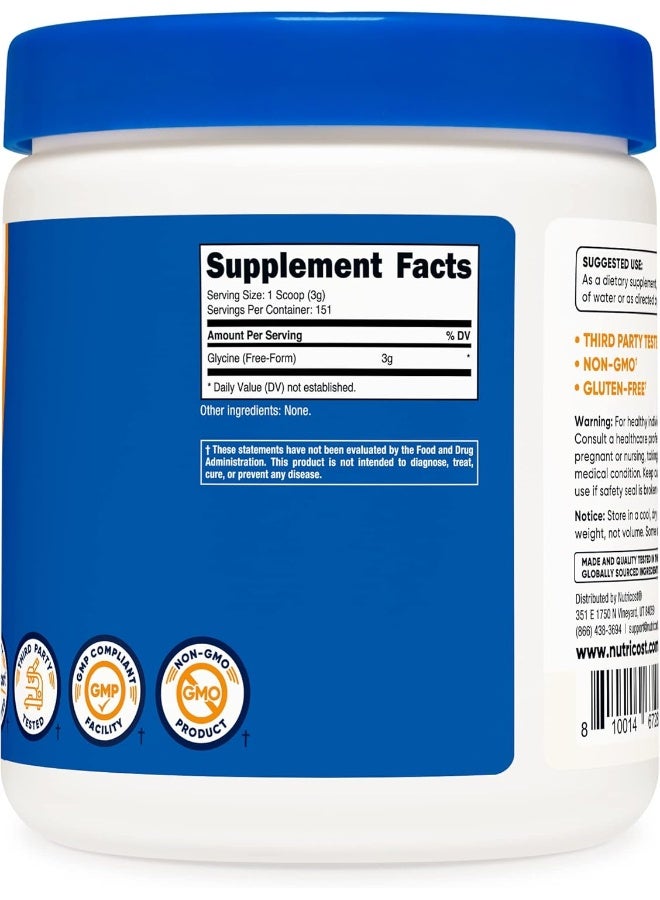 Nutricost Glycine Powder 1Lb - Non-Gmo, Gluten Free - Image 4