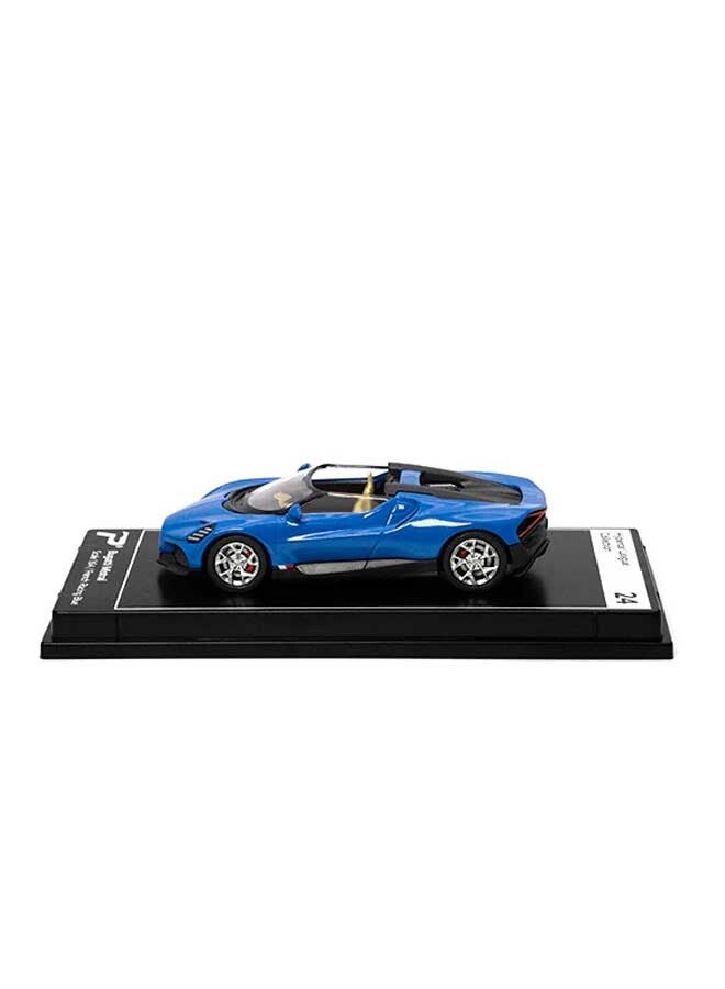 PosterCars - 1:64 Scale Bugatti Mistral (French Racing Blue) Hypercar League Collection - Image 2