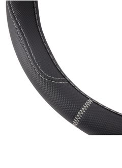 Epsilon Steering Wheel Cover- EPS1234 Size: L With Leather Touch for Improved Control and Grip Perfect for Protecting your Steering Wheel From Cracking and Peeling Black  - Image 3