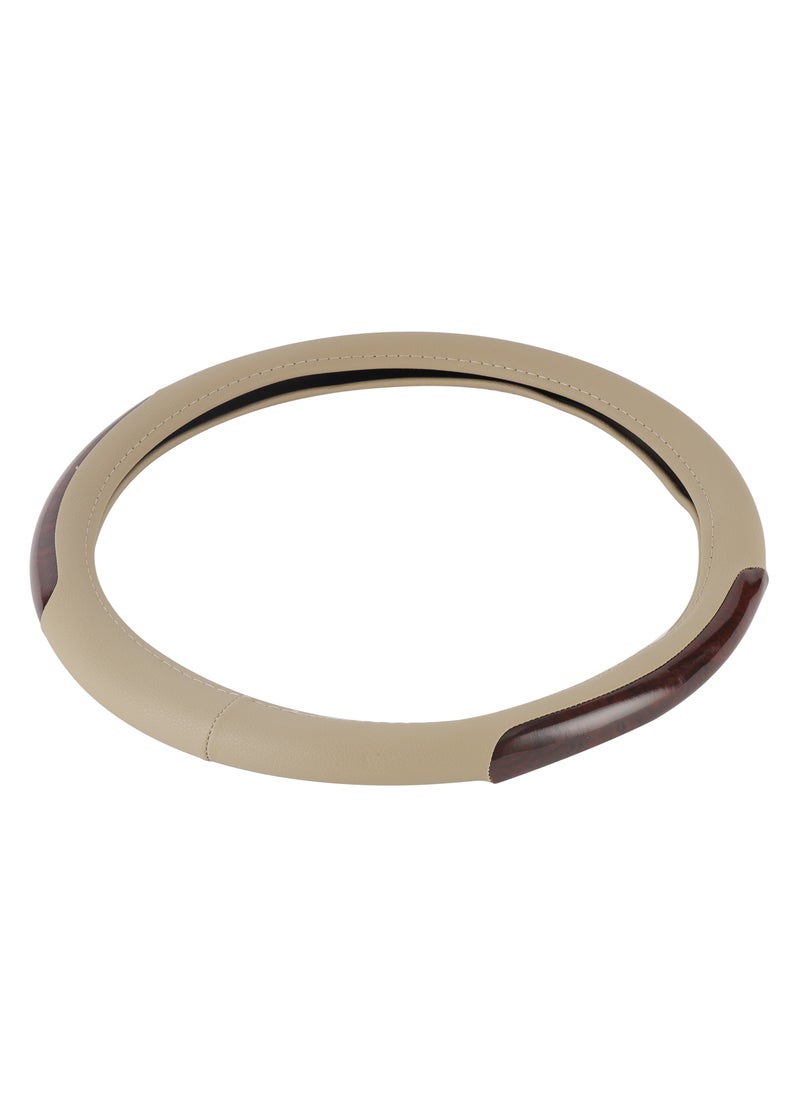 Epsilon - Steering Wheel Cover- EPS1234 Size: L With Leather Touch for Improved Control and Grip Perfect for Protecting your Steering Wheel From Cracking and Peeling Black - Image 1