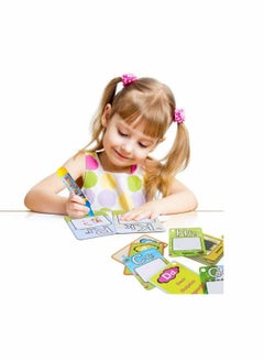KASTWAVE Cozy Water Painting Books for Kids Graffiti Doodle Board Cognitive Letters/ Number Color Shape Cards Alphabet Word Games Early Education Toy for Toddlers Kids Baby (Letter)  - Image 5