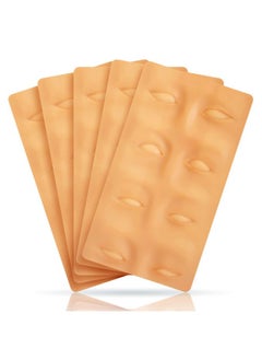 Stylia Microblading Supplies 5 Piece Practice Skin For Eyebrows: Permanent Makeup Silicone Skin To Practice Brow Micro-Blading And Needling, Fake Skin Sheets For Professionals And Beginners  - Image 2