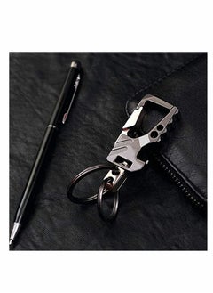 KASTWAVE Keychains, Keychain EDC Key Rings Bottle Opener Function Keychain Car Keys Tactical Carabiner Key Chain with Clip Llaveros de Hombre for Men and Women 2Pcs  - Image 5