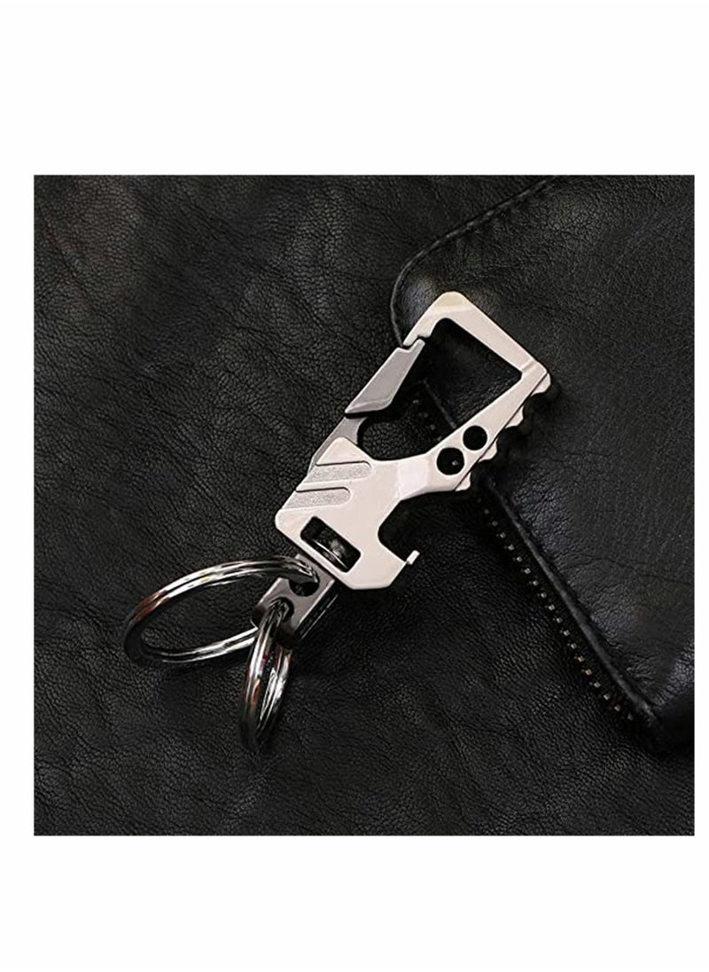 KASTWAVE - Keychains, Keychain EDC Key Rings Bottle Opener Function Keychain Car Keys Tactical Carabiner Key Chain with Clip Llaveros de Hombre for Men and Women 2Pcs - Image 1