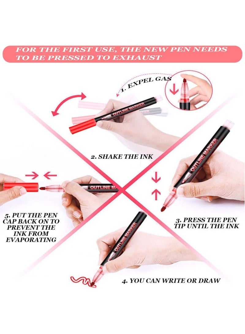 36 حبة أقلام بتعدد الألوان وخط مزدوج، مناسبة للتلاميذ والفنانين للرسم، يمكن استعمالها على الخشب، الكانفاس، الحجر، الصخور، وأشغال يدوية دي آي واي، هدية رائعة للأطفال - Image 5