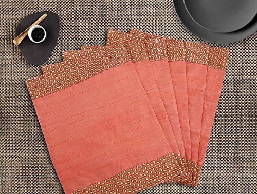 Dekor World Circular Squence Pink Place Mat-Set of 6 Pcs - Image 2