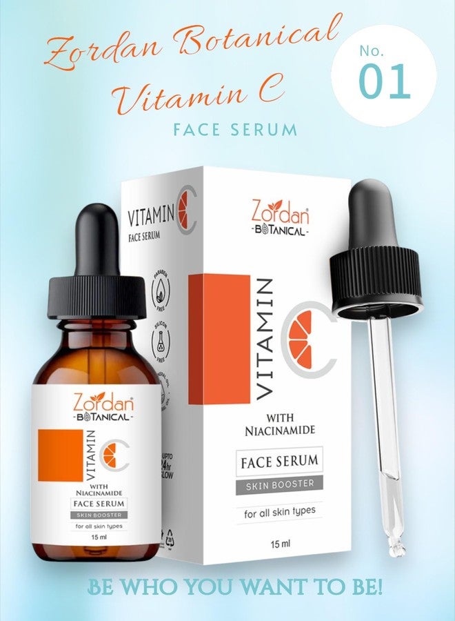 Zordan Vitamin C Face Serum with Niacinamide for Skin Booster & Glowing Skin, Unisex (15 ml) - Image 3