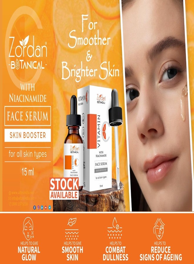 Zordan Vitamin C Face Serum with Niacinamide for Skin Booster & Glowing Skin, Unisex (15 ml) - Image 4