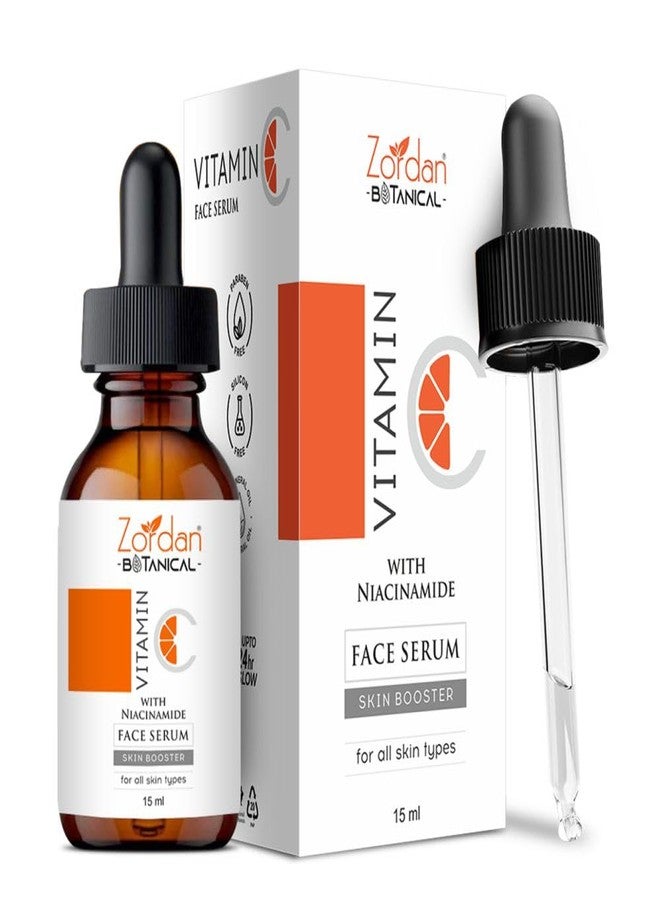 Zordan Vitamin C Face Serum with Niacinamide for Skin Booster & Glowing Skin, Unisex (15 ml) - Image 1