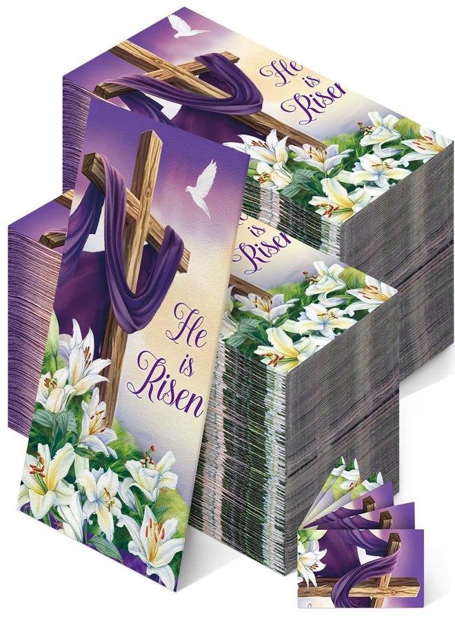 Chiisong 200 Pcs Spring Easter Napkins Bulks Disposable Spring Flower Easter Bunny Egg He Is Risen Napkins Guest Paper Hand Towel for Home Family Dinner Bathroom(He is Risen) - Image 1