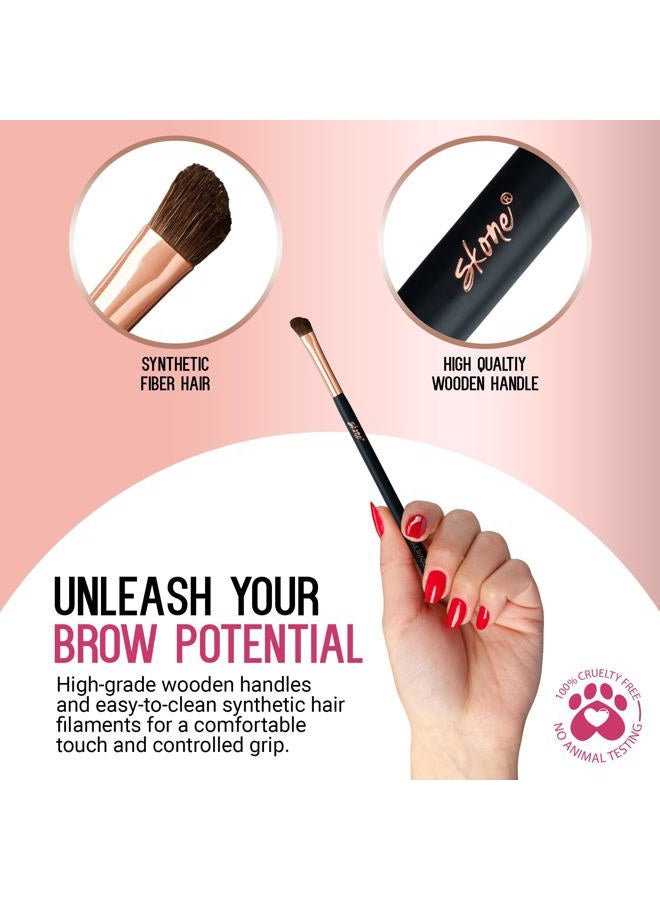 SKONE Cosmetics - Luxe Pro Angle Shadow Brush - Image 3