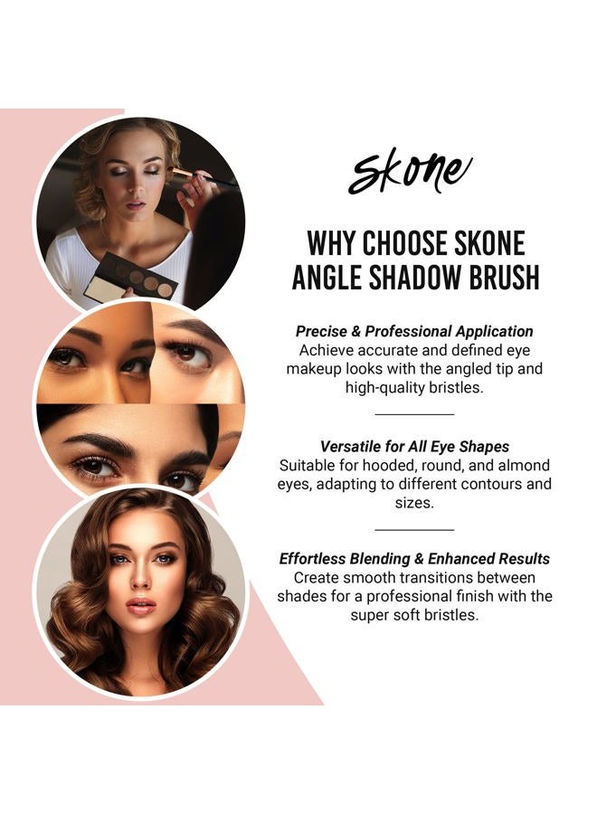 SKONE Cosmetics - Luxe Pro Angle Shadow Brush - Image 5