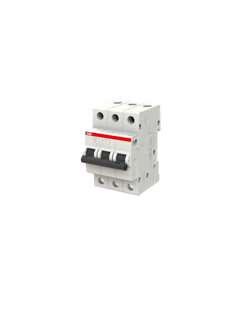 ABB SH203-C40 Miniature Circuit Breaker, 3 Pole, 40 Amp (ABB2CDS213001R0404) - Image 2