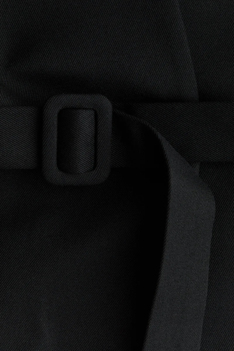 H&M  Cropped belt-detail blazer for Women | Best Price UAE