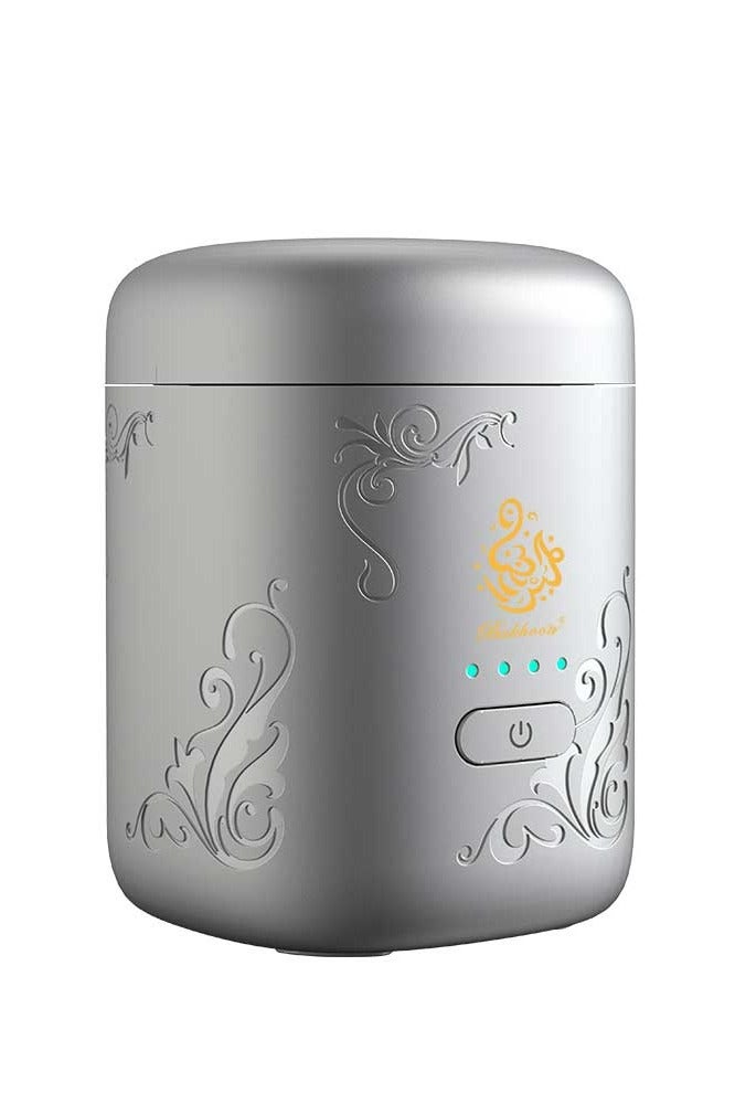 بخون مبخرة عربية إلكترونية صغيرة جديدة - مبخرة عود وبخور مع مؤشر للبطارية - Image 1