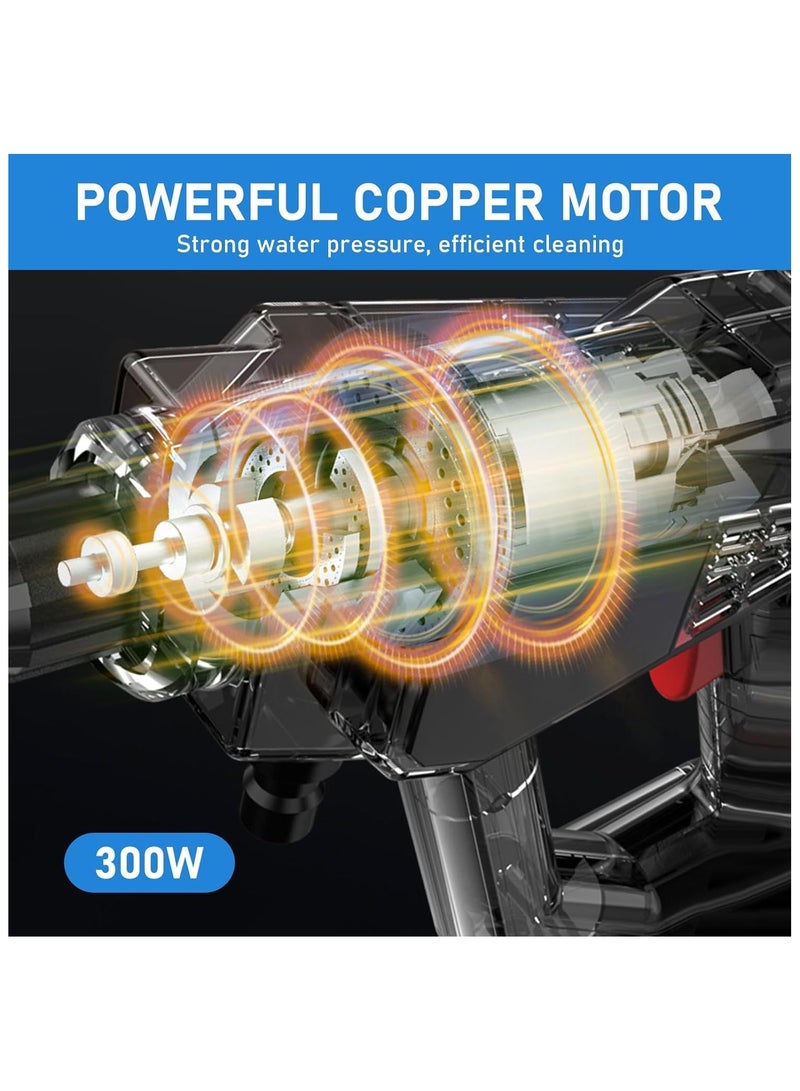 YQbest Cordless Pressure Washer, 300W Battery Power Washer 24V with Rechargeable Battery Powered, 5M Hose,Portable High Pressure Washer for Car Floor Patio Cleaning - Image 3